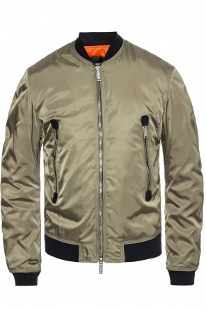 Down 'bomber' jacket with a sewn on logo, zdjęcie 1 Down 'bomber' jacket with a sewn on logo od Dsquared2